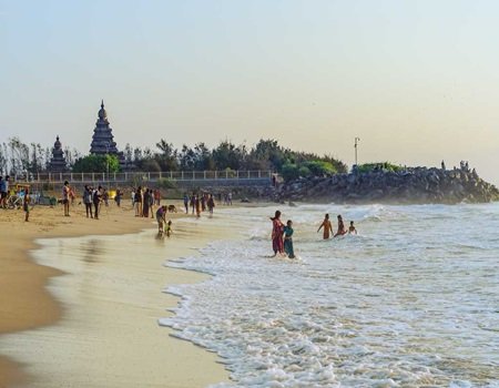 Seashore Beach in Mahabalipuram