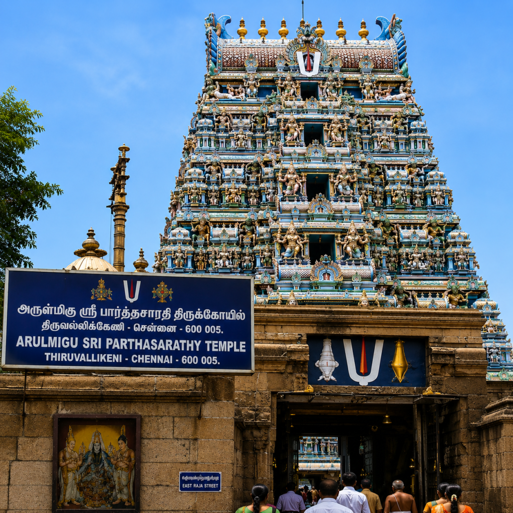 Arulmigu Sri Parthasarathy Temple Thiruvallikeni