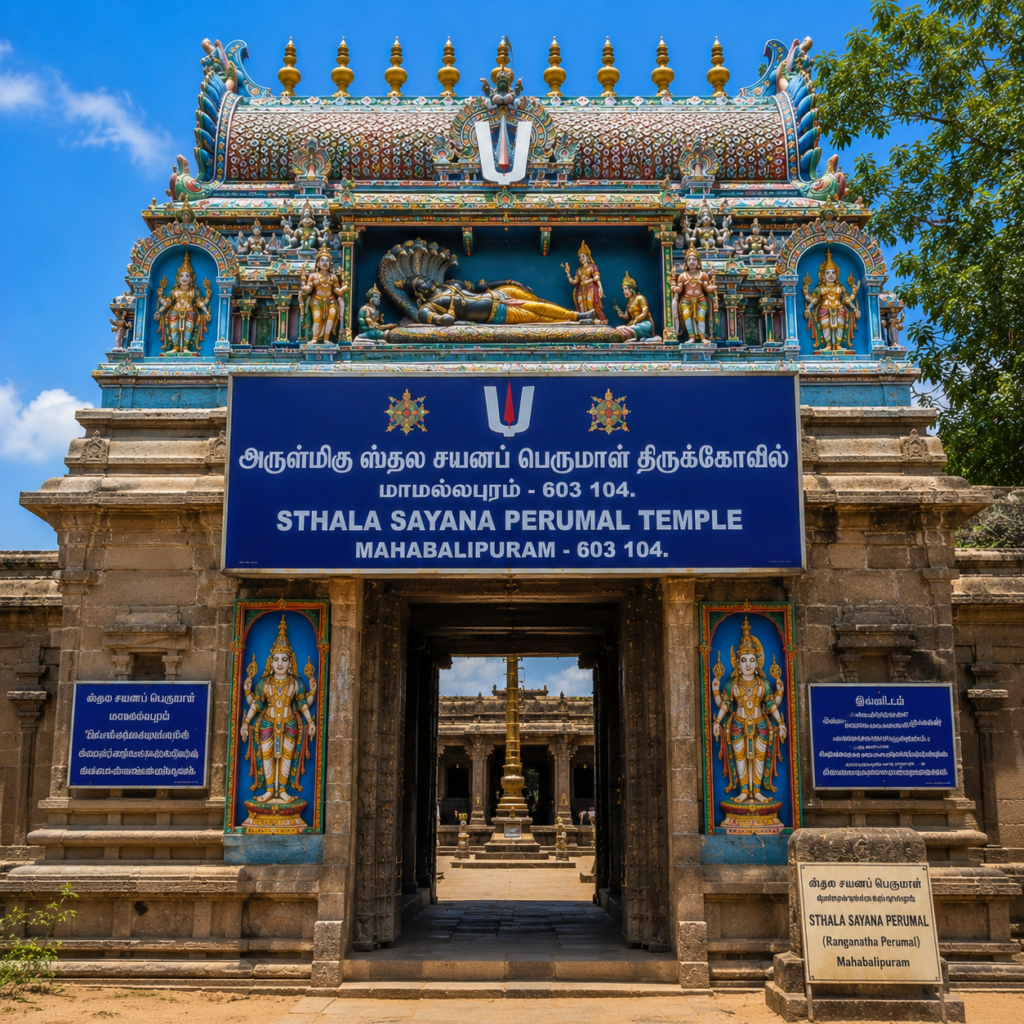 Sthala Sayana Perumal Temple Mahabalipuram