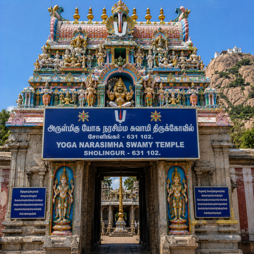 Yoga Narasimha Swamy temple Sholingur
