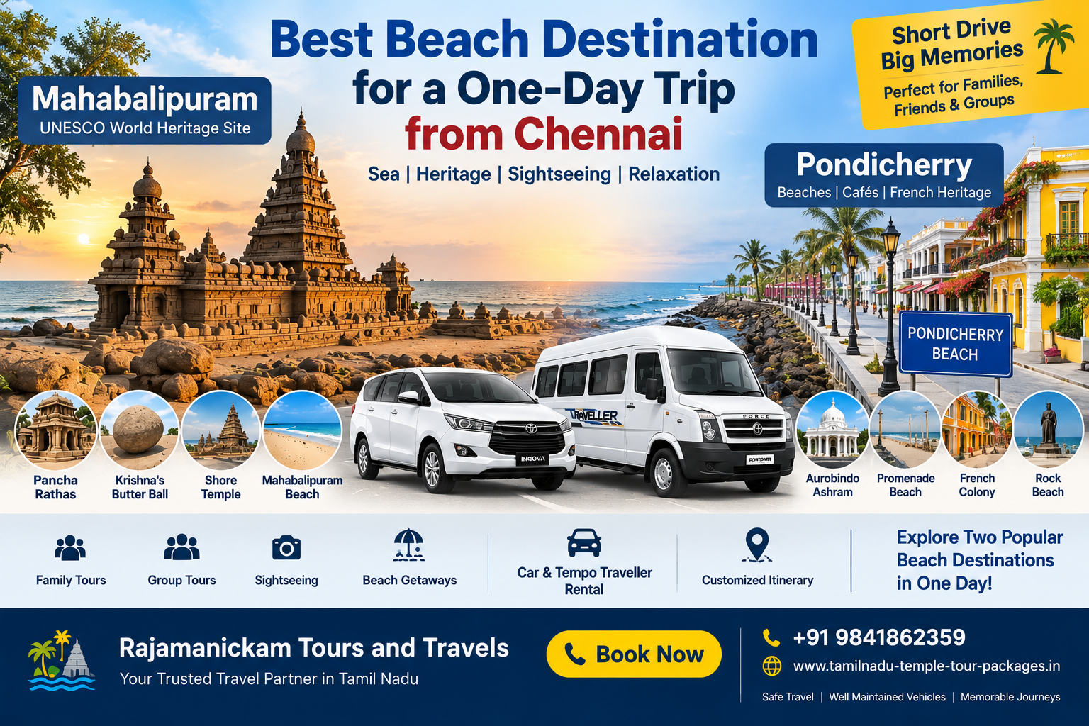Best Beach Destination for a One Day Trip from Chennai