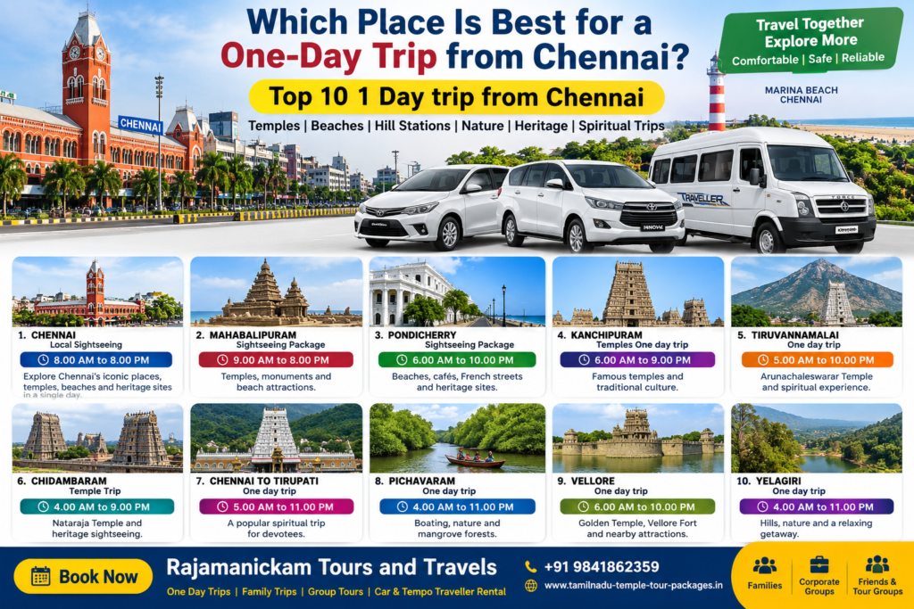 Which Place Is Best for a One Day Trip from Chennai