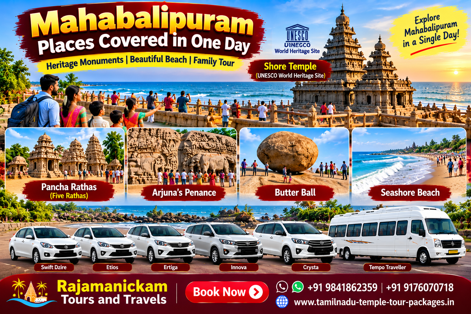 Mahabalipuram Places Covered