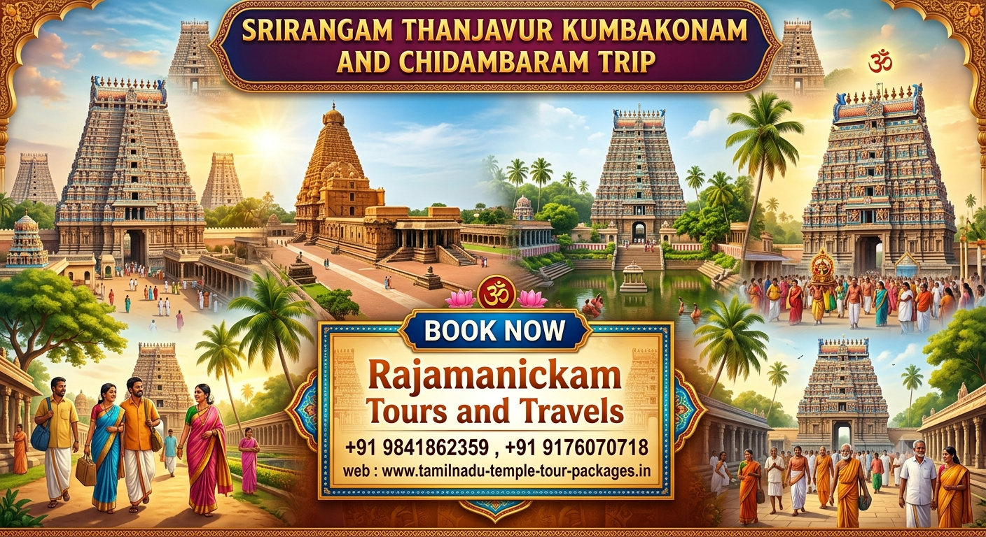 Srirangam Thanjavur Kumbakonam Chidambaram Package